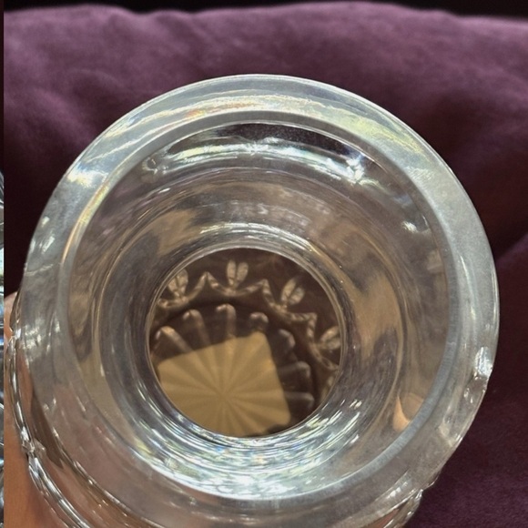 WATERFORD CUT CRYSTAL Glass 7" VASE - BALLINA/DIAMOND CUT PATTERN Signed - Picture 5 of 10
